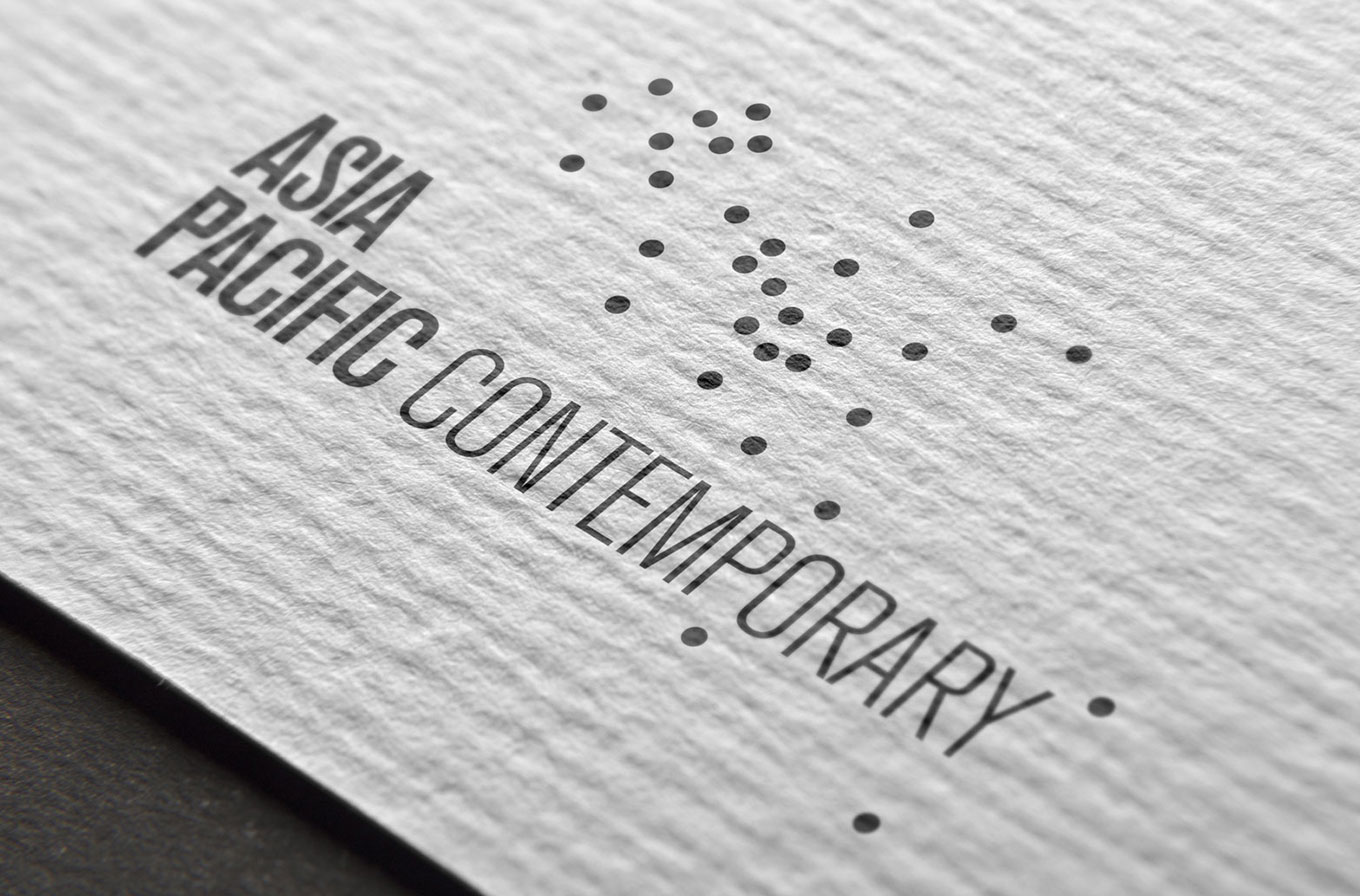 asia pacific contemporary logo on business card